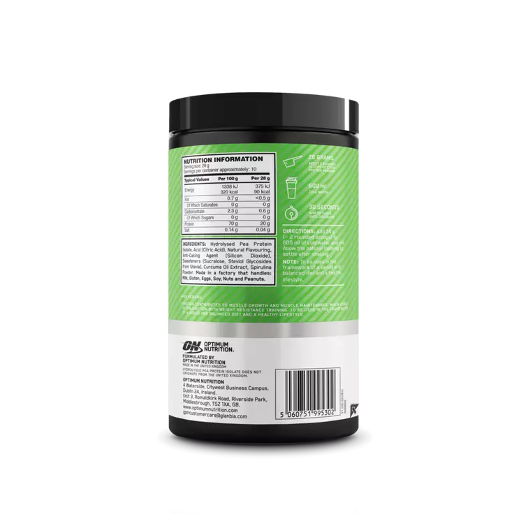 Optimum Nutrition Premium ON Clear Protein 100% Plant Protein Isolate
