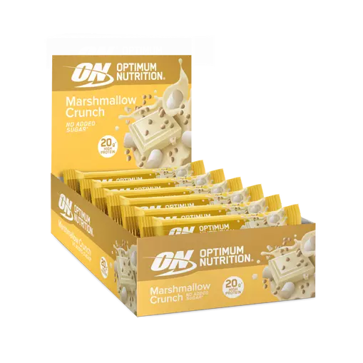 Optimum Nutrition Premium Marshmallow Crunch Protein Bar - 20g high protein