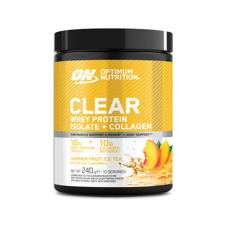 Optimum Nutrition Premium Clear Whey Protein Isolate + Collagen Powder