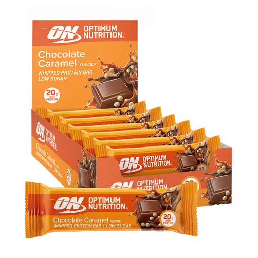 Optimum Nutrition Premium Chocolate Caramel Whipped Protein Bar - 20g high protein