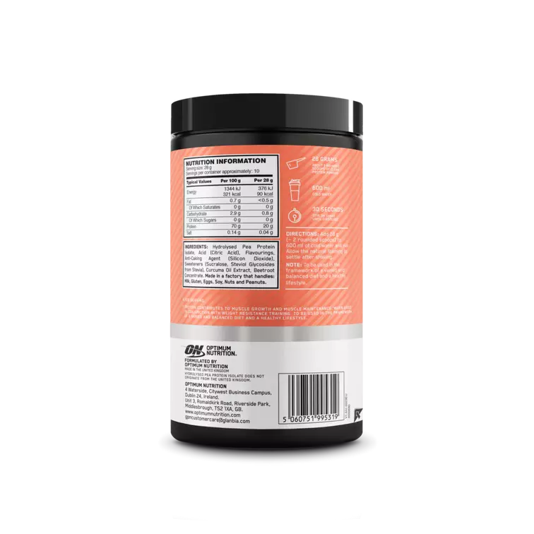 Optimum Nutrition Premium ON Clear Protein 100% Plant Protein Isolate