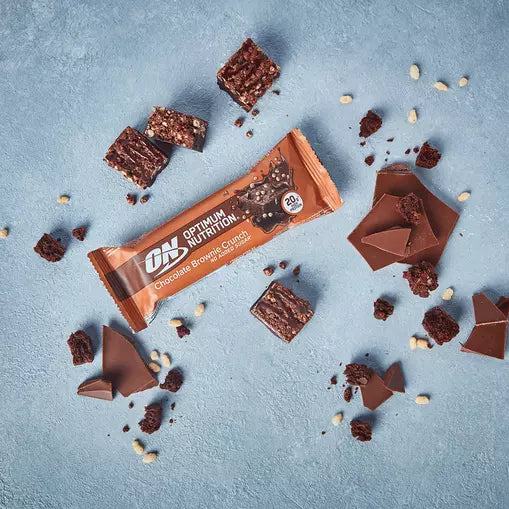 Optimum Nutrition Premium Chocolate Brownie Crunch Protein Bar - 20g high protein